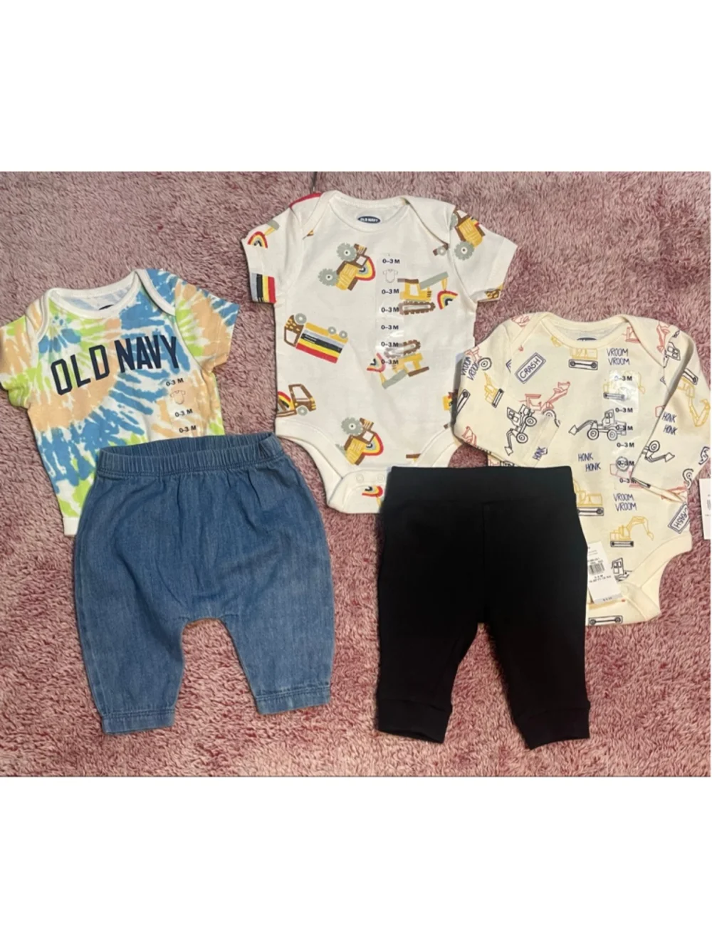 Disney & Other Boys 0-3 months bodysuits and pants some NWT